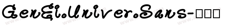 GenEi Univer Sans字体转换